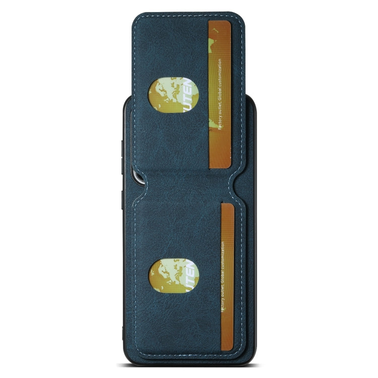 For Samsung Galaxy S23+ 5G Suteni H02 Litchi Leather Card Wallet Stand Back Phone Case(Blue) - HoMEdemic™ 