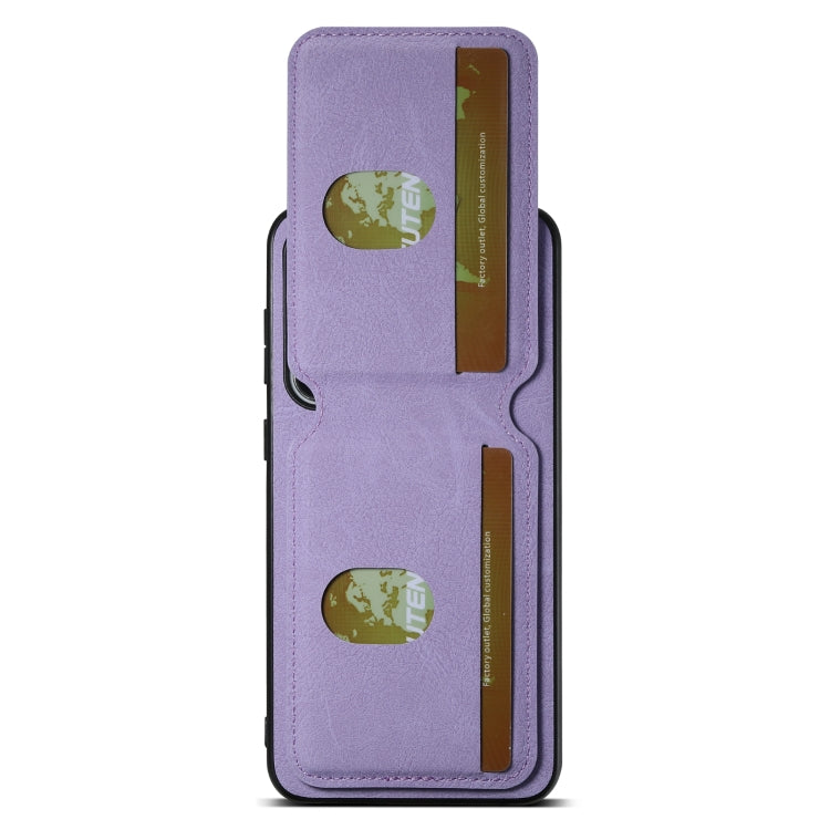 For Samsung Galaxy S23+ 5G Suteni H02 Litchi Leather Card Wallet Stand Back Phone Case(Purple) - HoMEdemic™ 