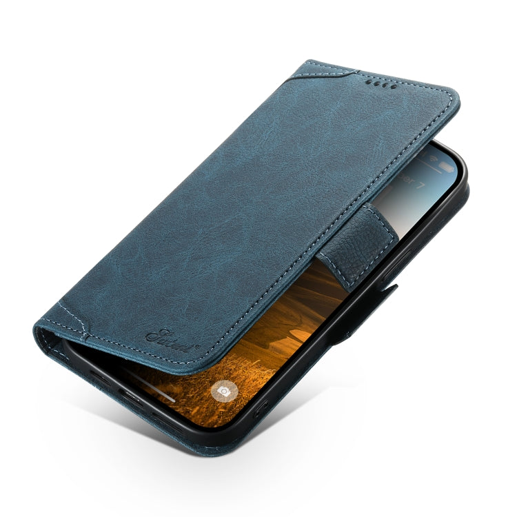 For iPhone 12 / 12 Pro SUTENI J07 Multifunctional Horizontal Flip Magsafe Leather Phone Case(Blue) - HoMEdemic™ 