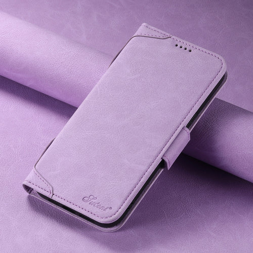 For iPhone 12 / 12 Pro SUTENI J07 Multifunctional Horizontal Flip Magsafe Leather Phone Case(Purple) - HoMEdemic™ 