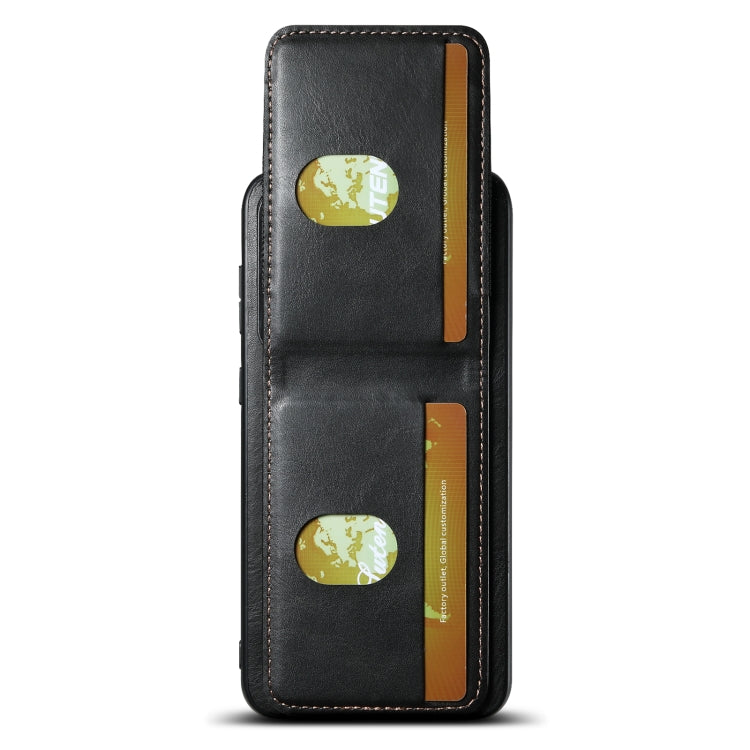 For Samsung Galaxy S23+ 5G Suteni H03 Oil Wax Leather Wallet Stand Back Phone Case(Black) - HoMEdemic™ 
