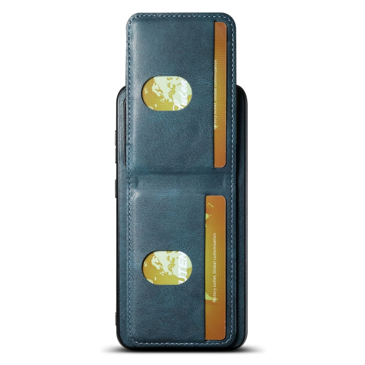 For Samsung Galaxy S23+ 5G Suteni H03 Oil Wax Leather Wallet Stand Back Phone Case(Blue) - HoMEdemic™ 
