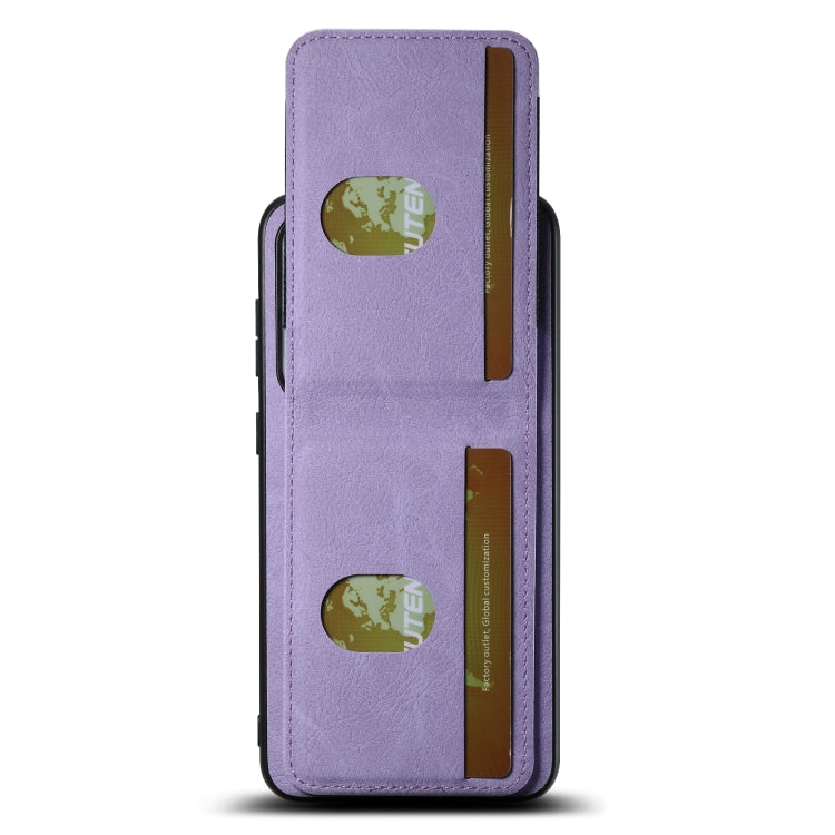 For Samsuny Galaxy S23+ 5G Suteni H03 Litchi Leather Card Bag Stand Back Phone Case(Purple) - HoMEdemic™ 