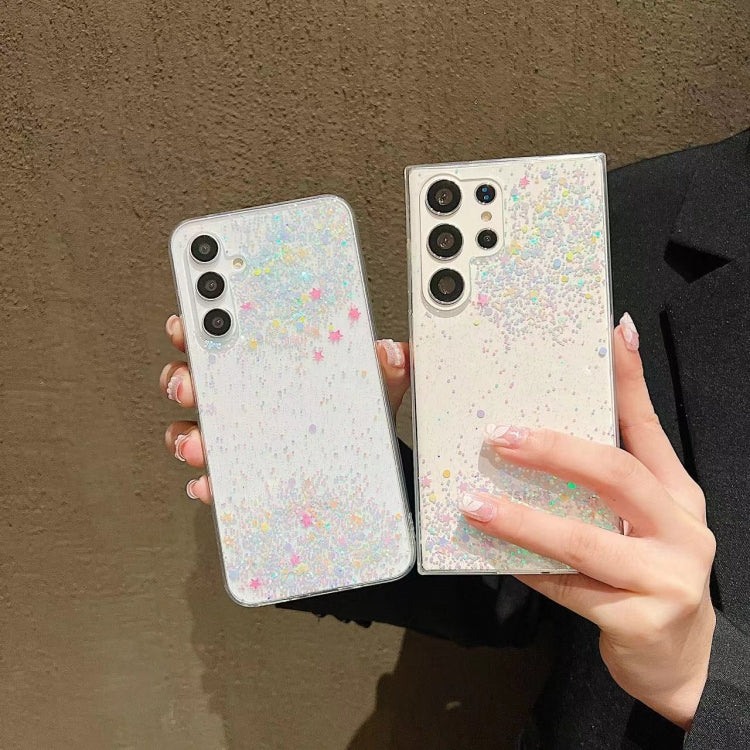 For Samsung Galaxy S24 5G Dreamy Star Glitter Epoxy TPU Phone Case(Transparent) - HoMEdemic™ 