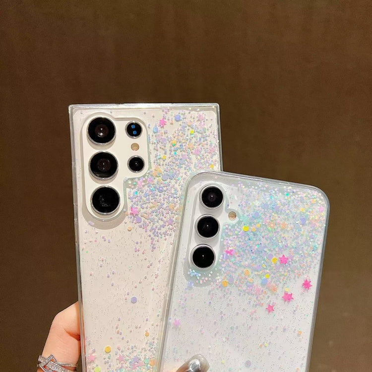 For Samsung Galaxy S24 5G Dreamy Star Glitter Epoxy TPU Phone Case(Transparent) - HoMEdemic™ 