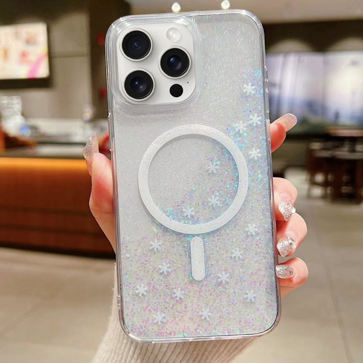 For iPhone 15 Pro Explosive Flash Gradient MagSafe TPU Phone Case(Cold Pink) - HoMEdemic™ 