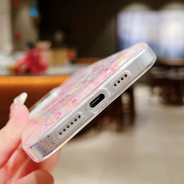 For iPhone 15 Pro Explosive Flash Gradient MagSafe TPU Phone Case(Cold Pink) - HoMEdemic™ 