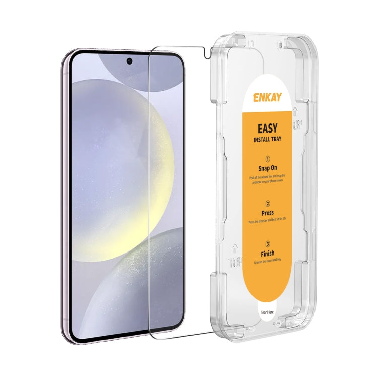 For Samsung Galaxy S24 5G ENKAY Easy Install 0.18mm High Alumina Silicon Full Glass Film, Support Ultrasonic Unlock - HoMEdemic™ 