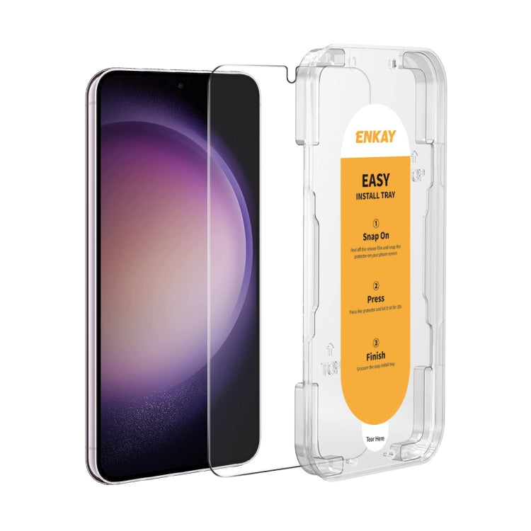 For Samsung Galaxy S23+ 5G / S22+ 5G ENKAY Easy Install 0.18mm High Alumina Silicon Full Glass Film, Support Ultrasonic Unlock - HoMEdemic™ 
