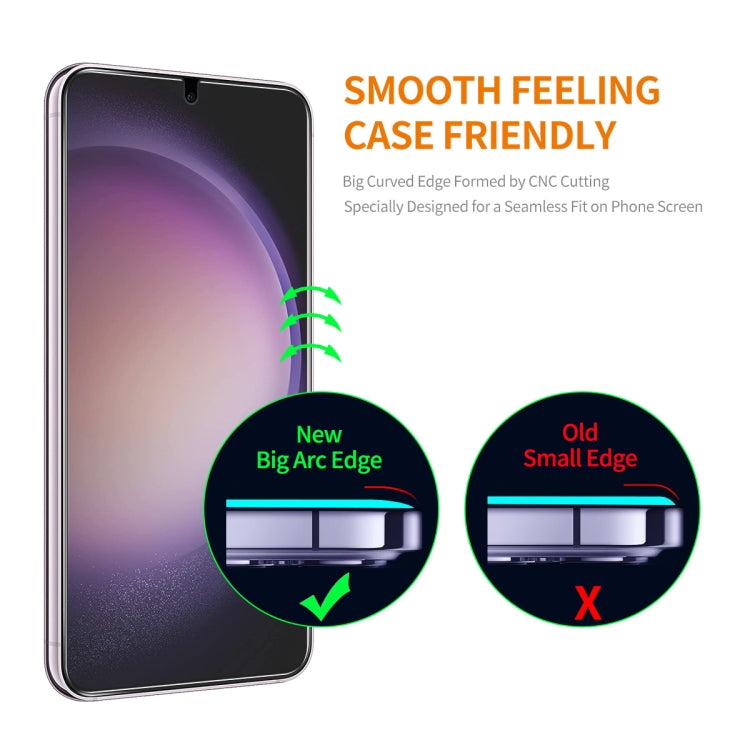 For Samsung Galaxy S23+ 5G / S22+ 5G ENKAY Easy Install 0.18mm High Alumina Silicon Full Glass Film, Support Ultrasonic Unlock - HoMEdemic™ 