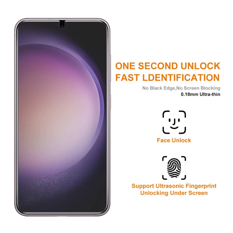 For Samsung Galaxy S23+ 5G / S22+ 5G ENKAY Easy Install 0.18mm High Alumina Silicon Full Glass Film, Support Ultrasonic Unlock - HoMEdemic™ 
