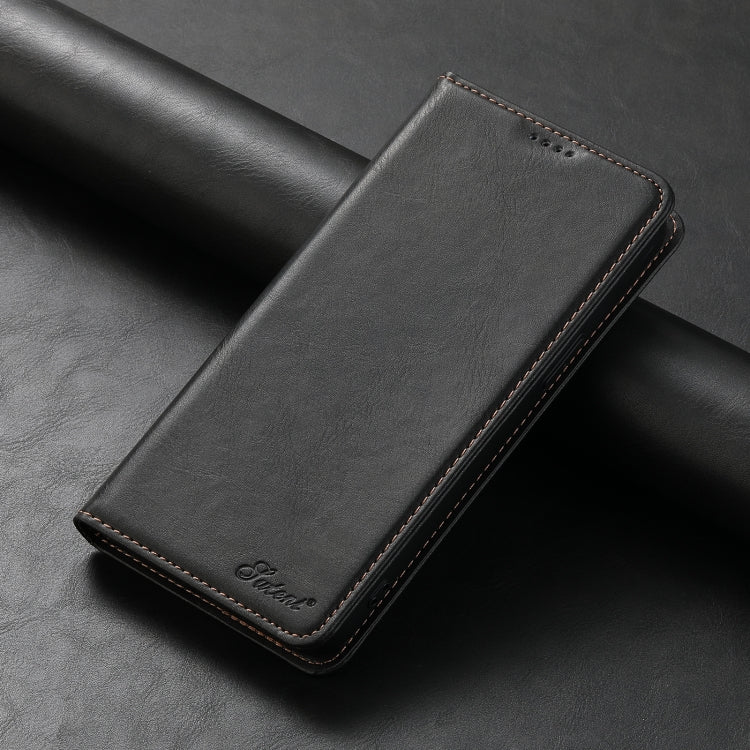 For Samsung Galaxy S24 Ultra 5G Suteni J02 Oil Wax Wallet Leather Phone Case(Black) - HoMEdemic™ 