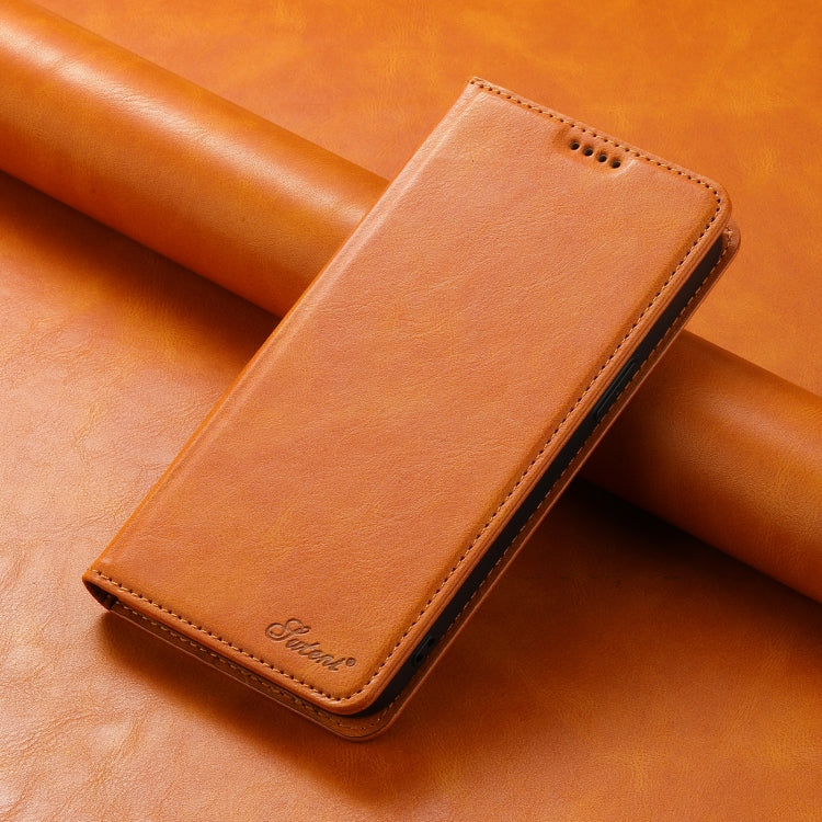 For Samsung Galaxy S24 Ultra 5G Suteni J02 Oil Wax Wallet Leather Phone Case(Khaki) - HoMEdemic™ 