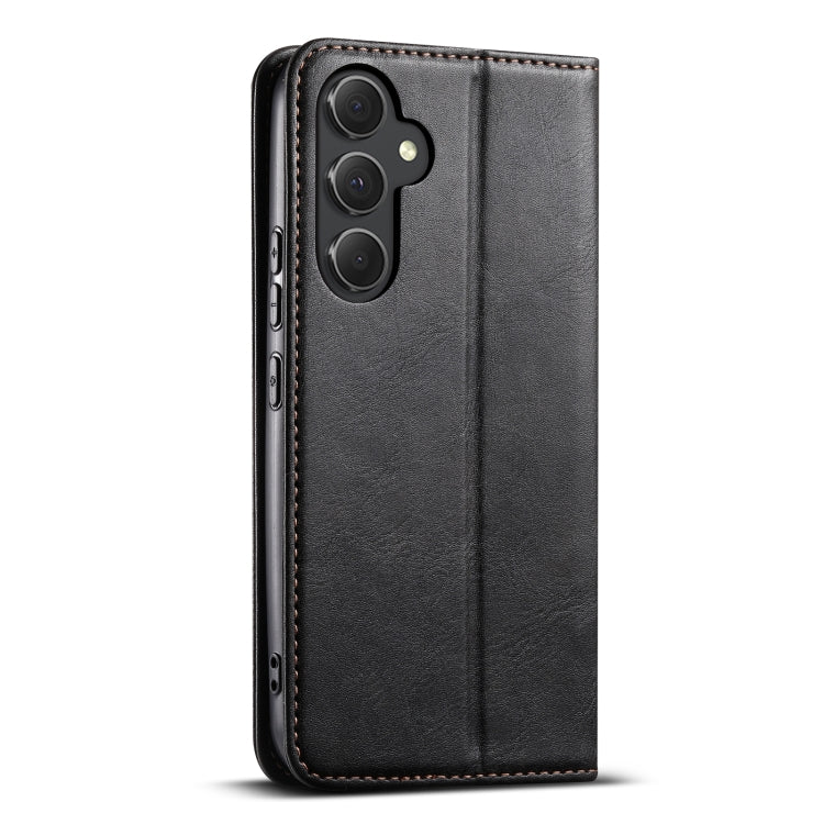 For Samsung Galaxy S24 5G Suteni J02 Oil Wax Wallet Leather Phone Case(Black) - HoMEdemic™ 