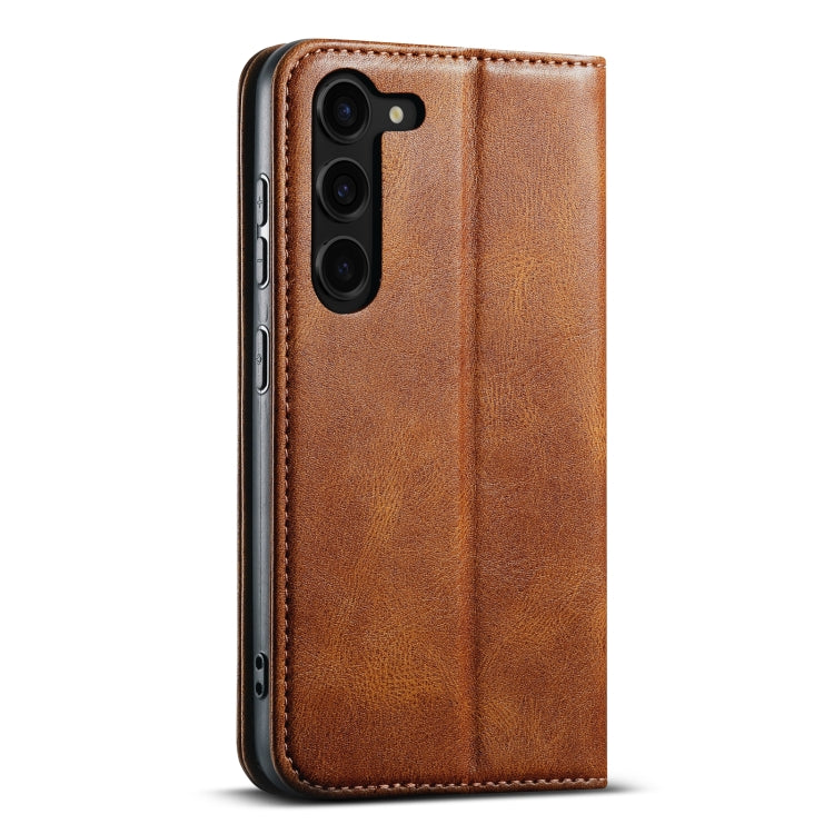 For Samsung Galaxy S23+ 5G Suteni J02 Oil Wax Wallet Leather Phone Case(Brown) - HoMEdemic™ 