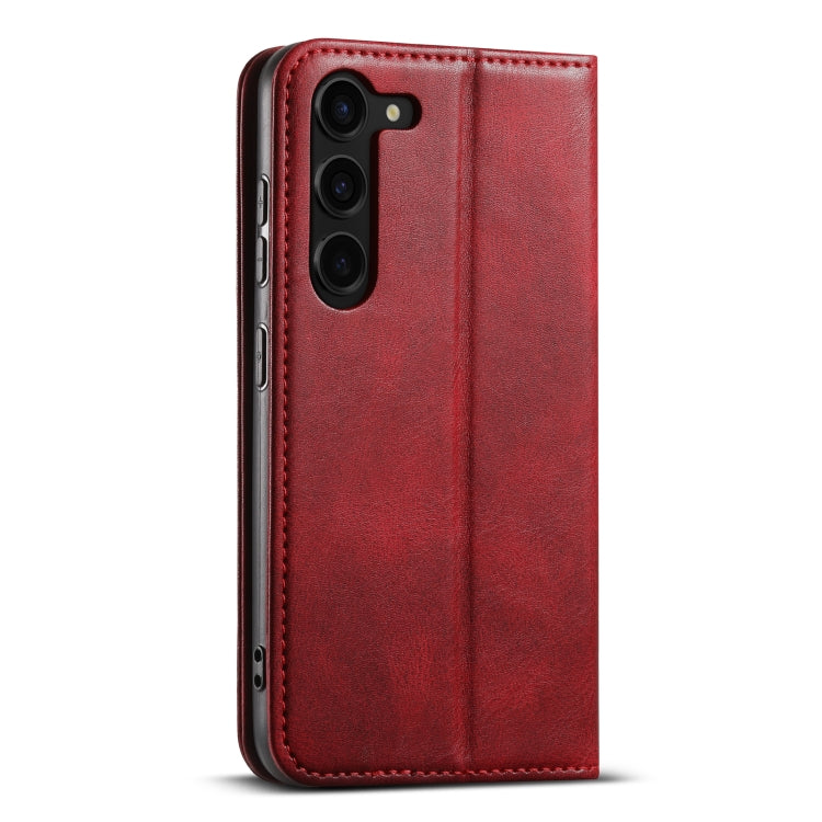 For Samsung Galaxy S23+ 5G Suteni J02 Oil Wax Wallet Leather Phone Case(Red) - HoMEdemic™ 