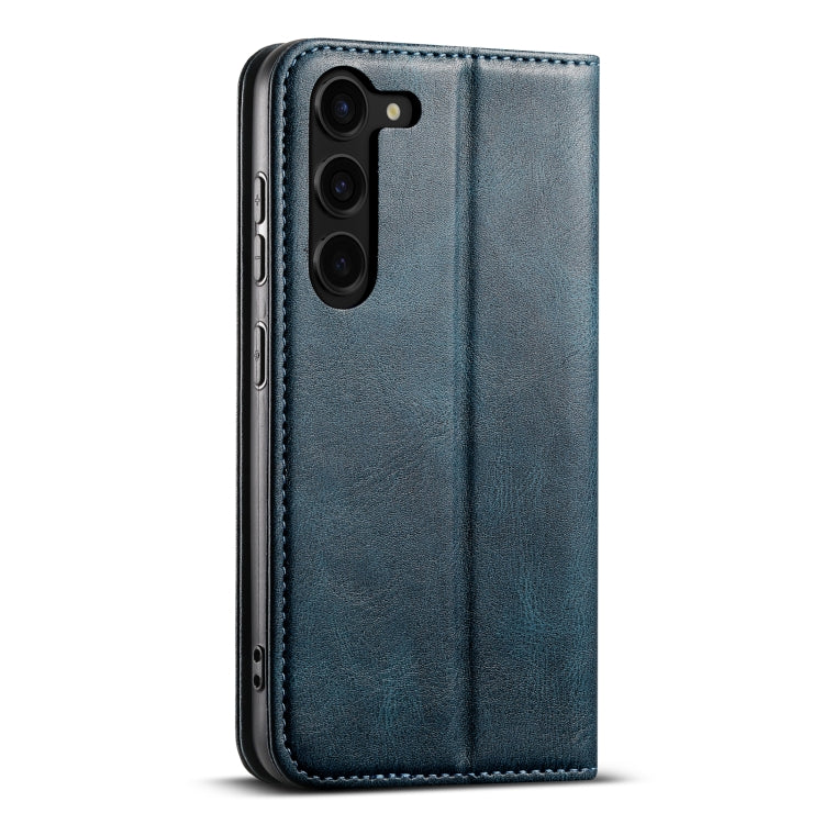 For Samsung Galaxy S23+ 5G Suteni J02 Oil Wax Wallet Leather Phone Case(Blue) - HoMEdemic™ 