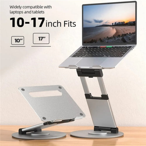 AS018-XS For 10-17 inch Device 360 Degree Rotating Adjustable Laptop Holder Desktop Stand(Grey) - HoMEdemic™ 