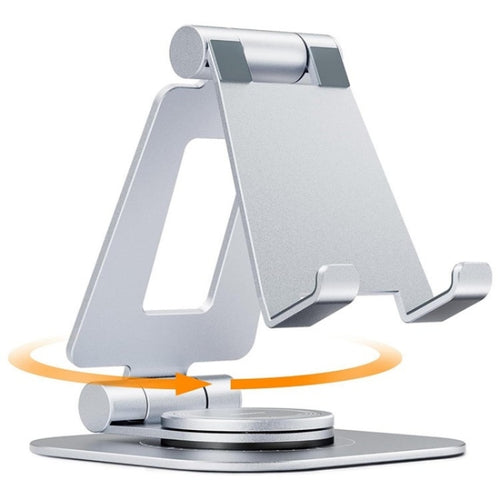 AS007-XS Adjustable Aluminum Alloy Desktop Phone Stand(Silver) - HoMEdemic™ 