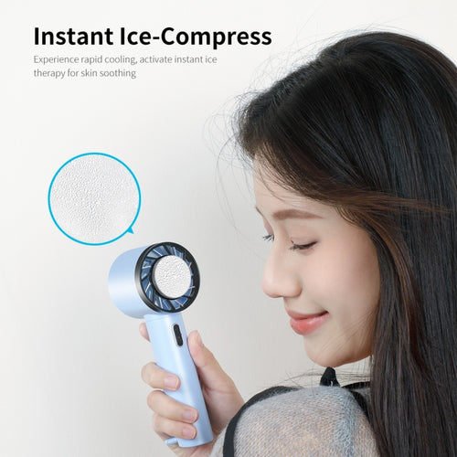 ENKAY Hat-Prince Handheld Mini Portable Cold Compress Cooling Fan(Blue) - HoMEdemic™ 