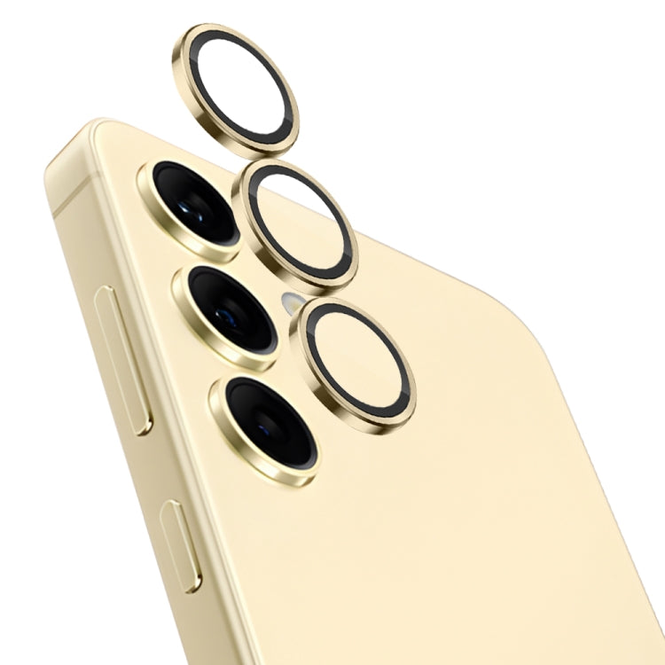 For Samsung Galaxy S24 5G NORTHJO Camera LensCD Vein Metal Ring Tempered Glass Film(Gold) - HoMEdemic™ 
