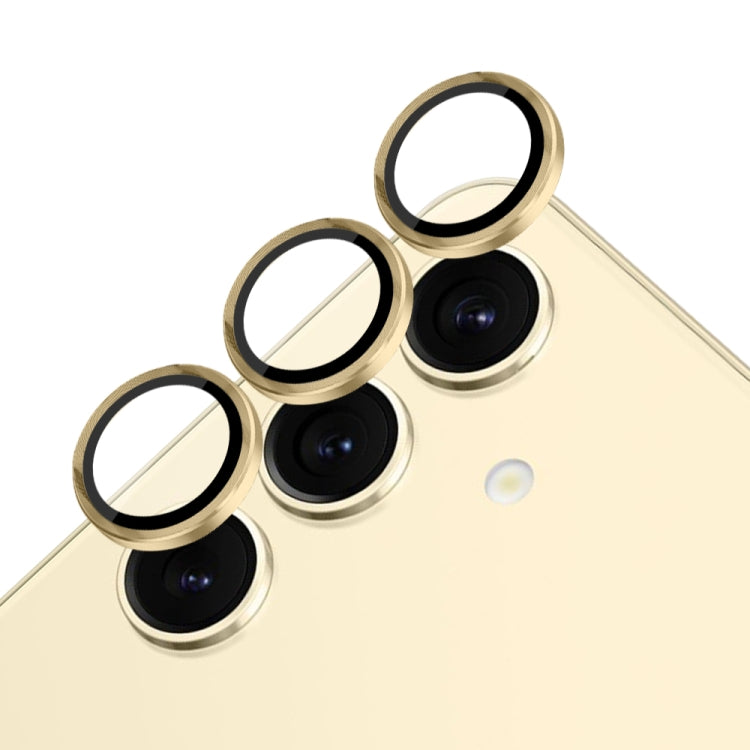 For Samsung Galaxy S24 5G NORTHJO Camera LensCD Vein Metal Ring Tempered Glass Film(Gold) - HoMEdemic™ 