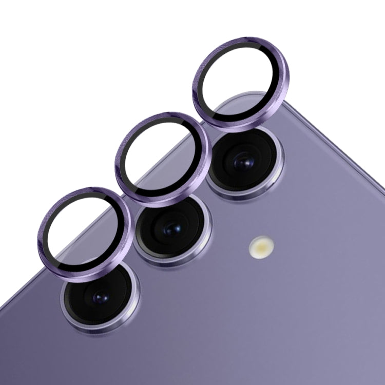 For Samsung Galaxy S24 5G NORTHJO Camera LensCD Vein Metal Ring Tempered Glass Film(Purple) - HoMEdemic™ 