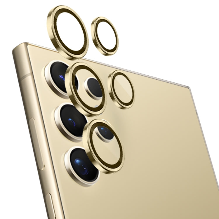 For Samsung Galaxy S24 Ultra 5G NORTHJO Camera LensCD Vein Metal Ring Tempered Glass Film(Gold) - HoMEdemic™ 