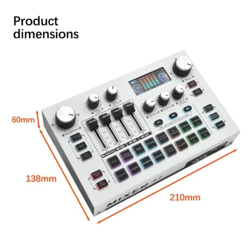 X7 48V Live Broadcast Audio Mixer Professional Microphone Live Sound Card - HoMEdemic™ 