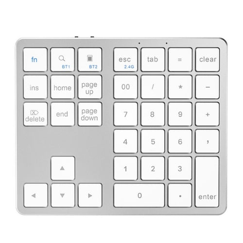 K-35 Computer Laptop Keyboard 35-Keys Tablet Accessories Bluetooth Keypad(Silver) - HoMEdemic™ 