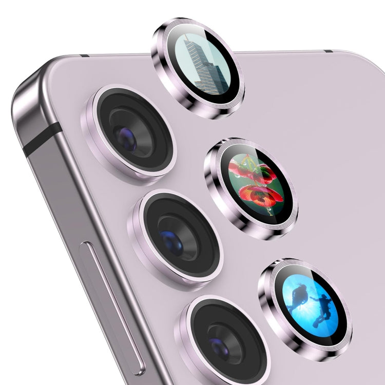 For Samsung Galaxy S24 5G ENKAY Hat-Prince AR 9H Rear Lens Aluminium Alloy Tempered Glass Film(Purple) - HoMEdemic™ 