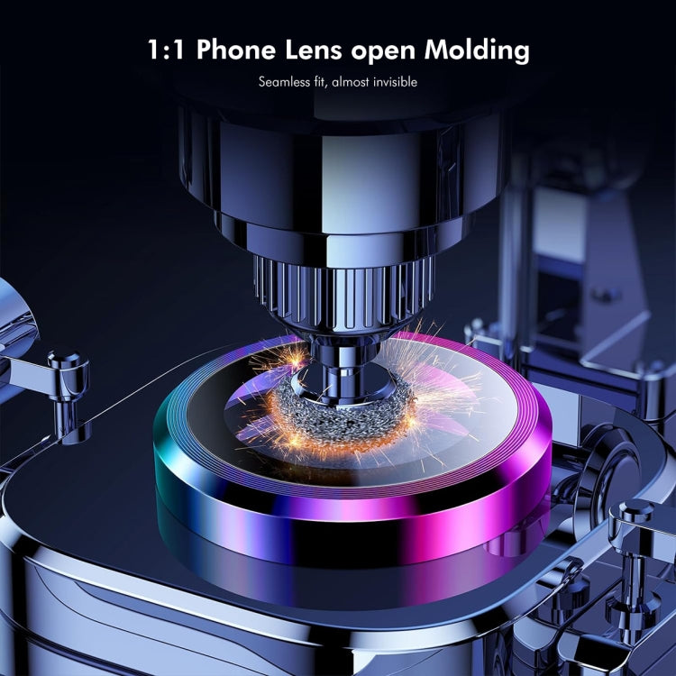 For iPhone 15 / 15 Plus ENKAY Hat-Prince AR 9H Rear Lens Aluminium Alloy Tempered Glass Film(Black) - HoMEdemic™ 