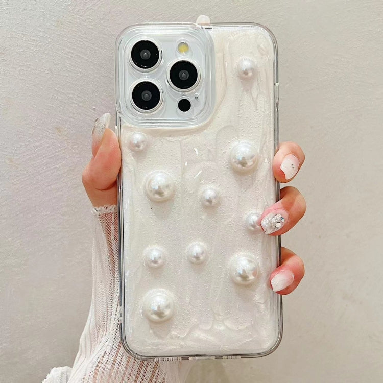 For iPhone 15 Pro Cream Gum Decoden TPU Phone Case(Pearl) - HoMEdemic™ 