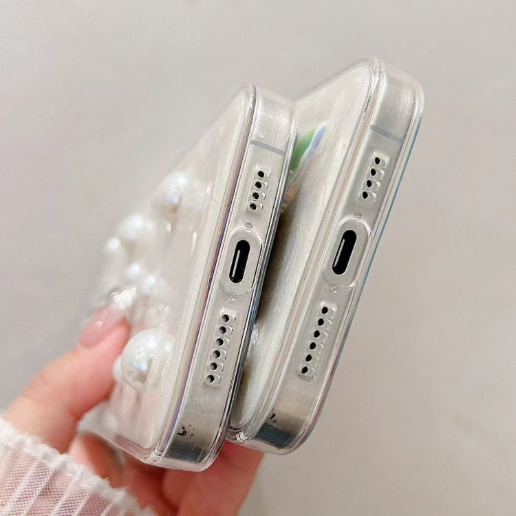 For iPhone 15 Pro Cream Gum Decoden TPU Phone Case(Pearl) - HoMEdemic™ 