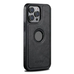 iPhone 12 Pro Max Case Black - Suteni G1 Magsafe Leather - HoMEdemic™ 