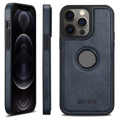 iPhone 12 Pro Max Case Blue - Suteni G1 Magsafe Leather - HoMEdemic™ 