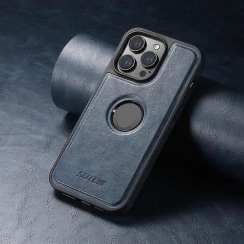 iPhone 13 Case - Leather Back Blue | Premium Protection & Sleek Design - HoMEdemic™ 
