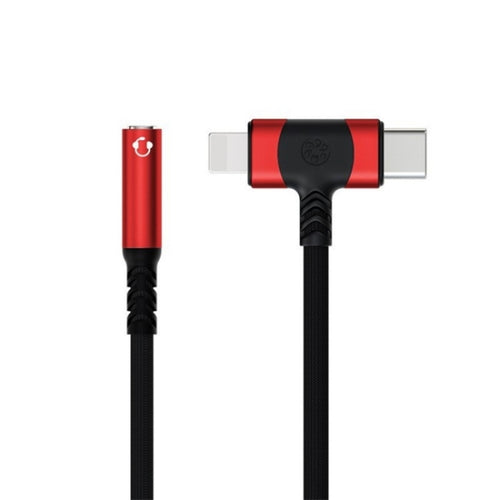 JS-65 Male to 3.5mm Audio Female Headphone Adapter Cable Cord(Red) - HoMEdemic™ 