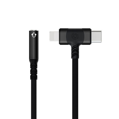 JS-65 Male to 3.5mm Audio Female Headphone Adapter Cable Cord(Black) - HoMEdemic™ 