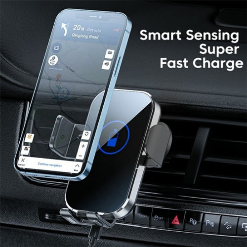 X10 15W Wireless Fast Charging Car Phone Navigation Holder(黑色) - HoMEdemic™ 