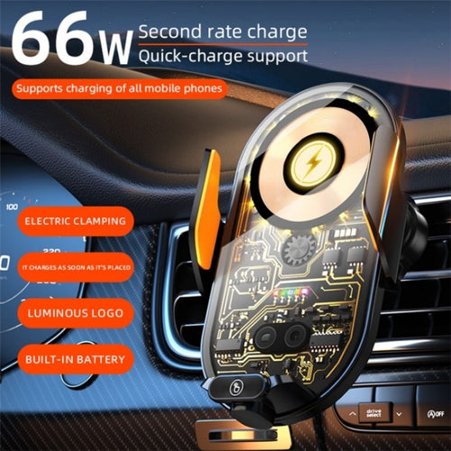 C23 66W Car Air Vent Phone Holder Wireless Charger(Gold) - HoMEdemic™ 