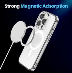 For iPhone 15 Pro Max NORTHJO 5 in 1 Magsafe Clear Phone Case with 2pcs Screen Film + 2pcs Rear Lens Film - HoMEdemic™ 