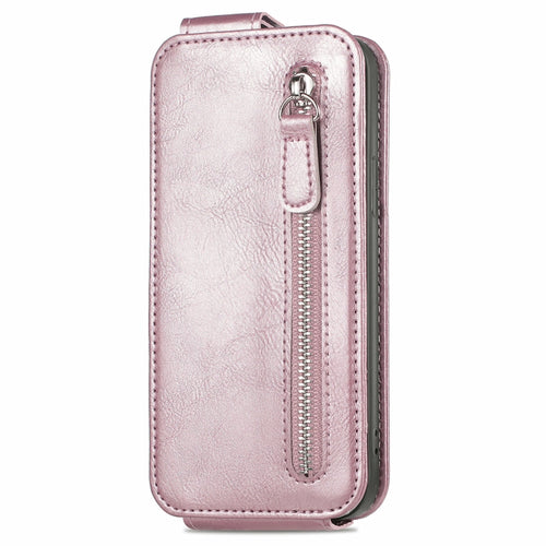 For Samsung Galaxy S24 5G Zipper Wallet Vertical Flip Leather Phone Case(Pink) - HoMEdemic™ 