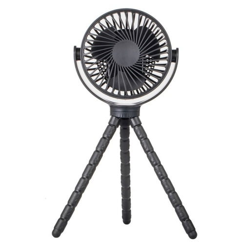 WX1020 Portable Handheld Summer Fan Flexible Octopus Tripod Baby Stroller Desktop Fan(Black) - HoMEdemic™ 