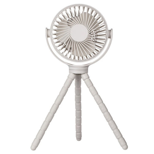 WX1020 Portable Handheld Summer Fan Flexible Octopus Tripod Baby Stroller Desktop Fan(White) - HoMEdemic™ 