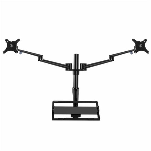 OL-10T Clip-on Desktop Stand Dual Computer Monitor Riser Bracket Laptop Holder - HoMEdemic™ 