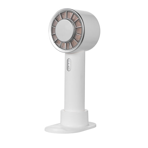 WX-633 Summer Handheld Fan 3 Speeds Semiconductor Cold Compress Desk Fan(White) - HoMEdemic™ 