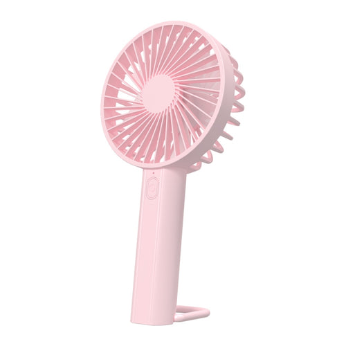 F35 With Hanging Hole Rechargeable Cooling Fan Powerful Handheld Fan 1200mAh Desk Fan(Pink) - HoMEdemic™ 