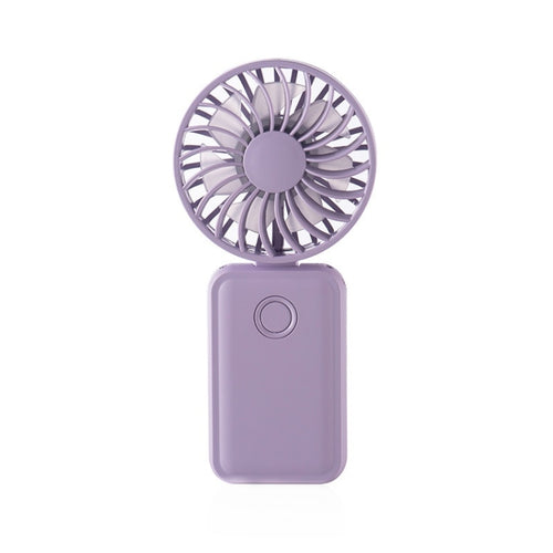 F458 With Neck Rope Summer 3 Speeds Adjustable Foldable Mini Handheld Fan(Purple) - HoMEdemic™ 