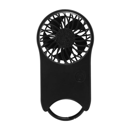 F12 3 Wind Speed Outdoor Summer Cooling Fan Hanging Buckle Mini Handheld Fan(Black) - HoMEdemic™ 